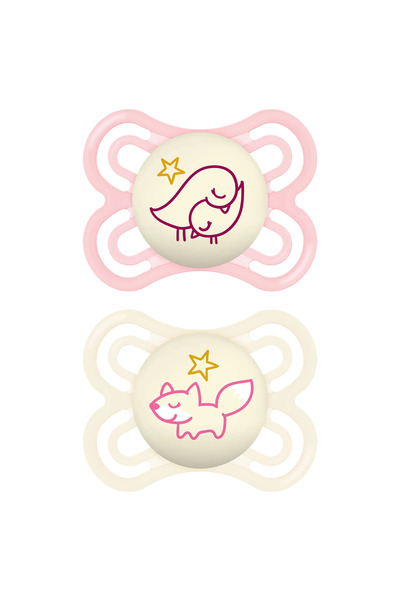 MAM Perfect Pink 2-pack Pacifier 0-6 Months