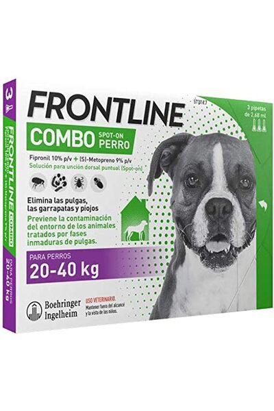 FRONTLINE كلب كومبو من سلالة كبيرة، من 20 إلى 40 كجم