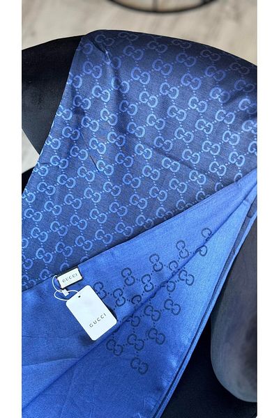 Webinay Home G Pattern Long Label Silk Wool Cotton Shawl Summer 4 Seasons Silk Scraf Hijab