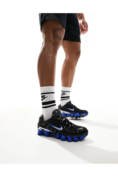 Nike Shox TL Black Racer Blue Metallic Silver Men's
