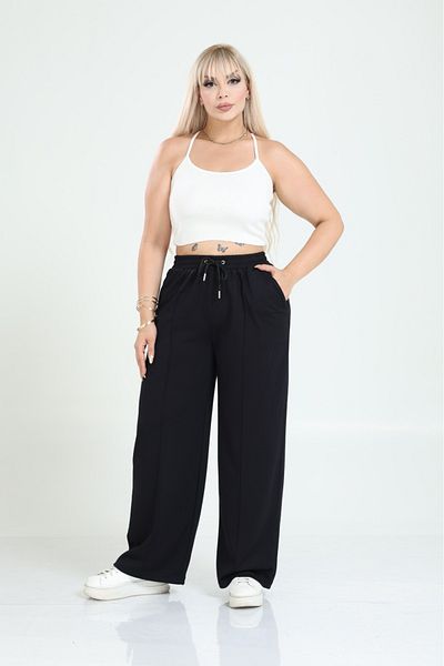 Esina Women's Modal Fabric Wide Leg Sweatpants