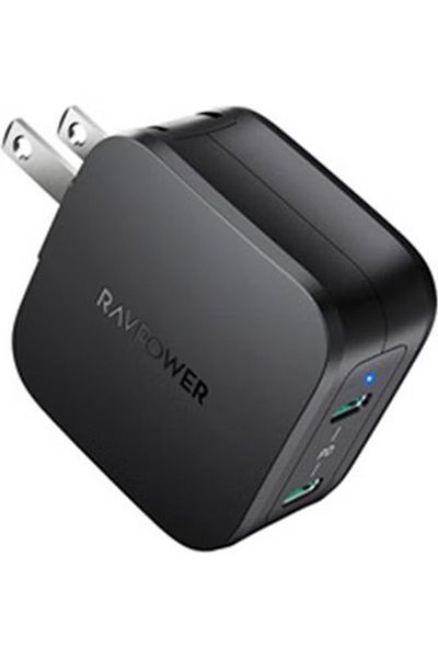 RavPower 40W 2-Port iPhone Fast Charger Black