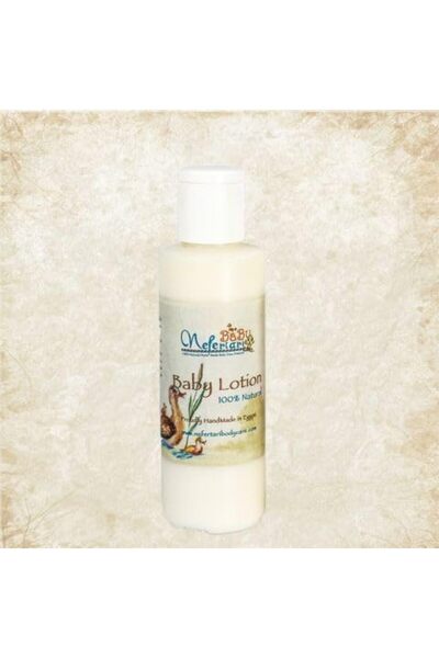 Nefertiti Natural Baby Lotion by Nefertari, Almond Oil, Fragrance-Free, 250ml