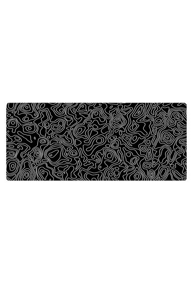 PORGE 70X30 cm Mouse Pad XL Large Gaming Player Mousepad Edge Stitched Black Mause Pad