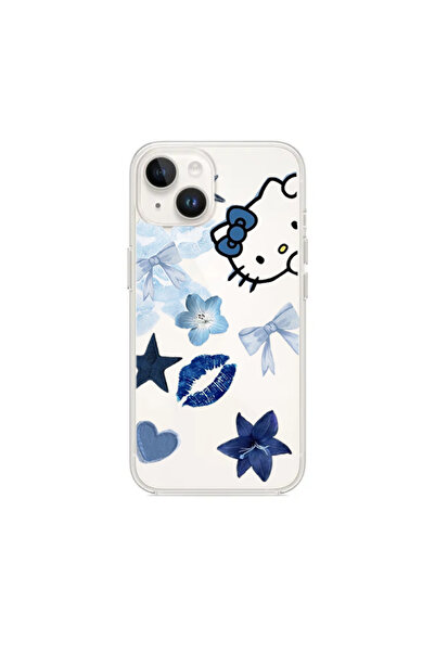 Print Mablo Samsung A05 Şeffaf Kılıf Hello Kitty Desenli