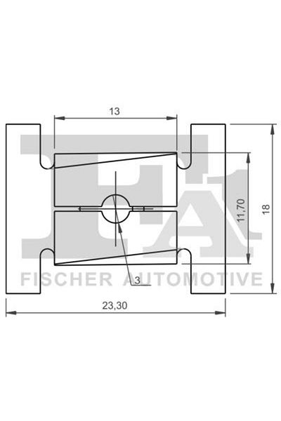 FA1 33-40019.25, Decorative and protective cover clips