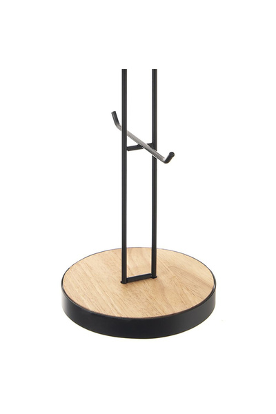 shumee Black metal stand for cups and mugs RADKA 15.5x40 cm