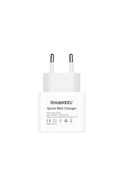 Haweel USB-C universal charger compatible with Samsung, iPhone, Huawei, Fast charge 20 W