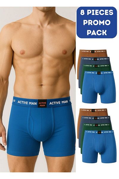 style iconic Active Man 8-Piece Boxer Briefs Promo Pack – Premium Comfort & Style