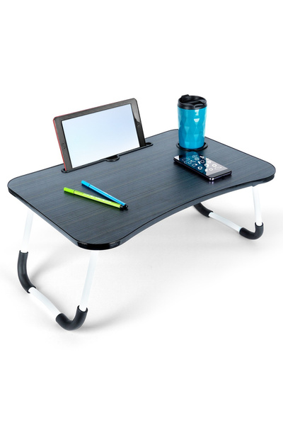 shumee Foldable bedside table for laptop and tablet 61.5x40x26 cm