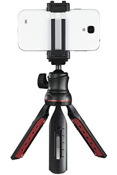 Hama 4635 Solid II 21B Table Tripod with Bluetooth Remote, Black