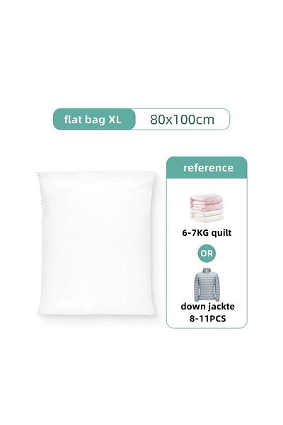 Choice1 Flat Vacuum bag L No pump required Vacuum Compression Bag For Storing Clothes Clothing Empty Packed