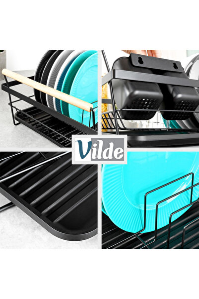 shumee Black dish drainer 50.5x33x18 cm