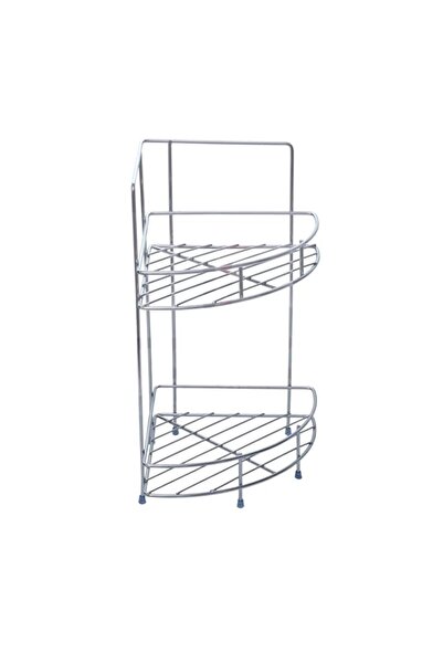 Generic Sulfar Stainless Steel 2 Tier Corner Bottle Basket, Modular Kitchen R...