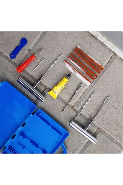 Mestesugaretul Set, kit auto pentru reparatie pneuri, anvelope, pana auto