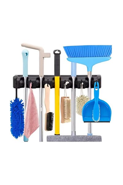 Generic AMERTEER Wall-Mounted Broom and Mop Holder | Cleaning Tools Organize ...