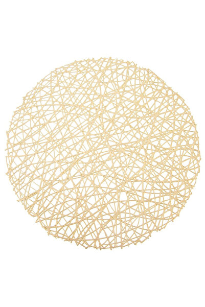 shumee Față de masă rotundă din cauciuc auriu, 39 cm