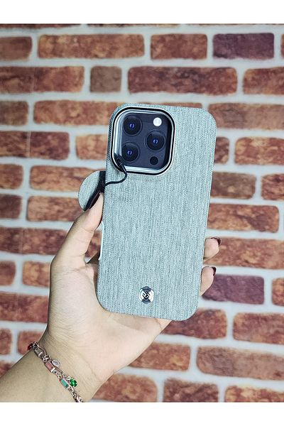 AİRB Jean Denim Case with Magsafe for iPhone 16 Pro