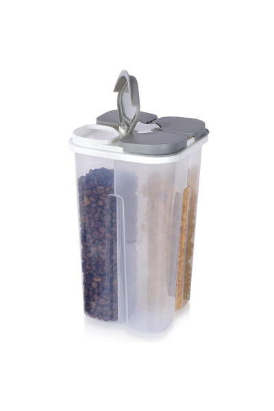 shumee 2.4L divided bulk container with dispenser