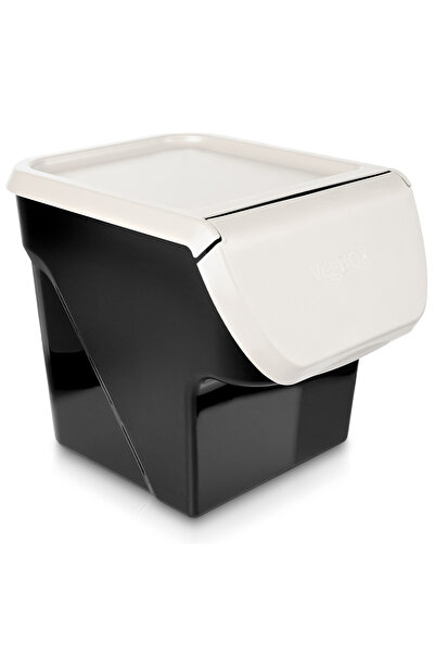shumee Vegetable and fruit container with lid, 13 l, ash grey