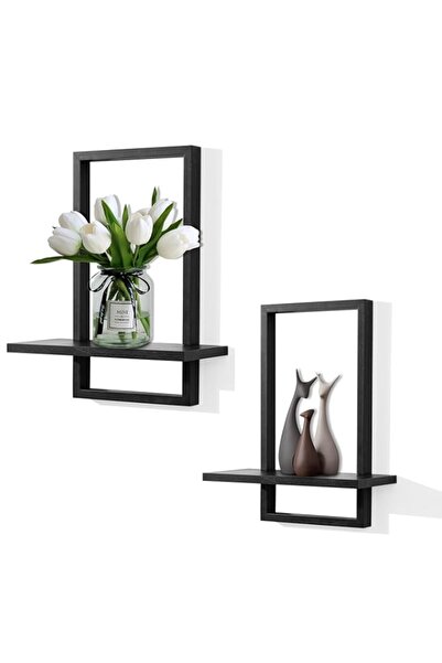 Generic PHOENANCEE Floating Shelves for Wall,Square Storage Shelf Set of 2,Ru...