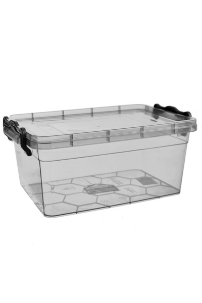 shumee Food container with lid, grey, 3 l