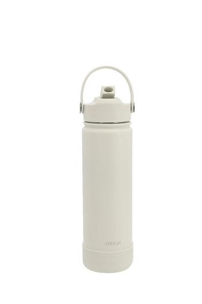 Atrium Double Wall Vacuum Tumbler 650ml with 3 Interchangeable Caps for Hot & Cold Drinks