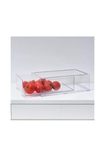 Generic Homesmiths Stackable Storage Drawer Clear 33.7 x 21 x 11 cm