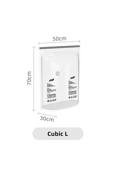 Choice3 cubic Vacuum Bag M New Patented Vacuum Bags Large Plastic Storage Bags for Storing Clothes Blankets