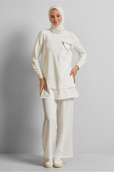 Alvina Chain ​​Detail Tracksuit Tunic 45628