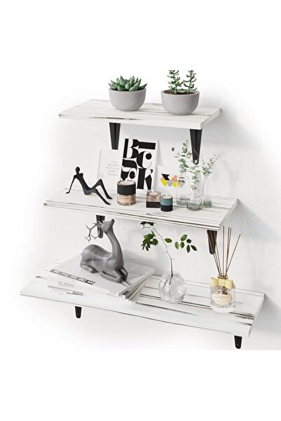 Generic BPA® Floating Shelves, Rustic Wood Wall Storage Shelves, Wall Mounted...