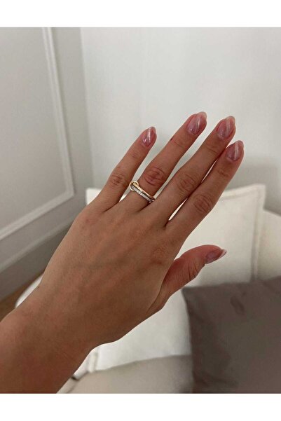 Bubbleatelier Çelik 2'li spinelli yüzük ayarlanabilir