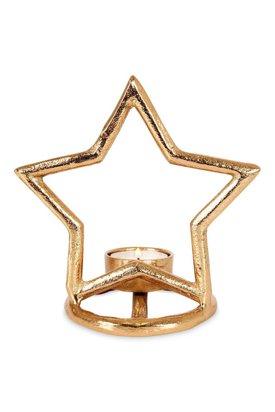 shumee Golden star aluminum candlestick 15.5 cm