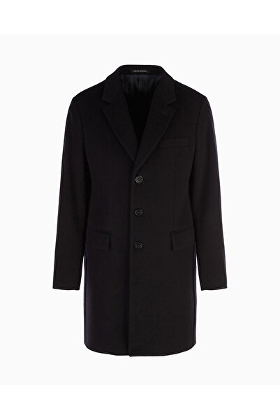 Emporio Armani Erkek Normal Kalıp Astarlı Düğme Kapamalı Lüks Kunduz Derisi İ...