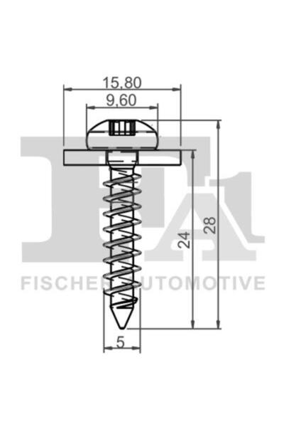 FA1 Clips pentru acoperire decorativă și protecție 22-70001.100
