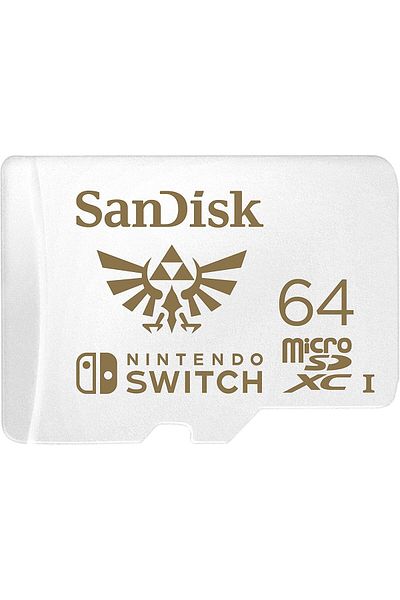 SanDisk microSDXC UHS-I Card 64GB for Nintendo Switch - SDSQXAT-064G-GN3ZN, Yellow