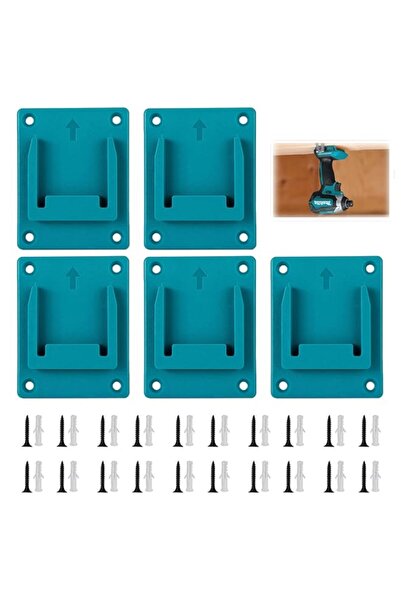 Generic 5 Pack Tool Holder,Wall Mount Li-ion Drill Tools Holder,Compatible wi...