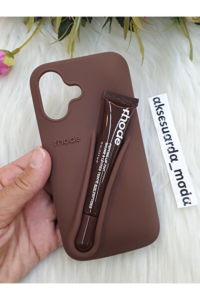 ZB Aksesuarda Moda حافظة ناعمة متوافقة مع هاتف iPhone 16 مع هدية ملمع شفاه