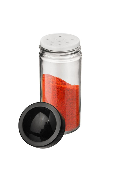 shumee Recipient pentru condimente cu sita, sticlă, NEGRU, 100 ml