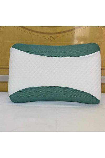 MAXQON Eucalyptus Infused Memory Foam Pillow With Removable Cover - Hypoallergenic & Breathable- 60x40x12cm