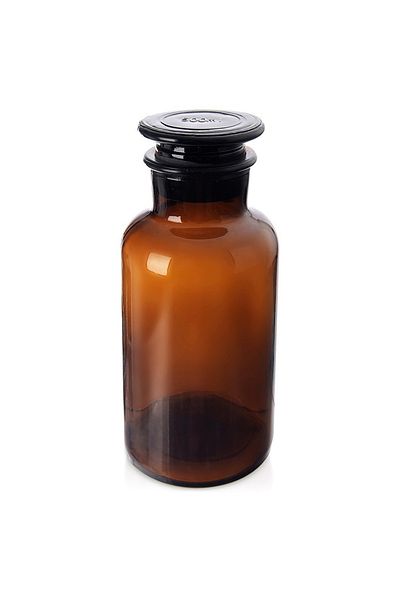 shumee 500ml Wide Mouth Brown Glass Food Container with Cork