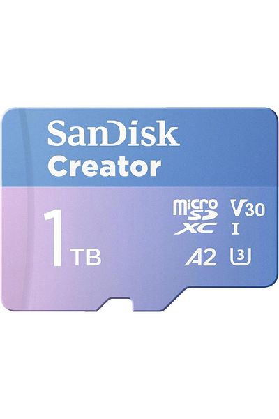 SanDisk 1TB Creator microSD Card UHS-I with Adapter
