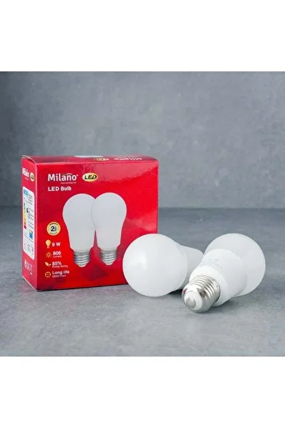 Generic دانوب هوم ميلانو، طقم لمبات LED، ٩ واط، E-27، ٦٥٠٠ كلفن | لمبات موفرة للطاقة