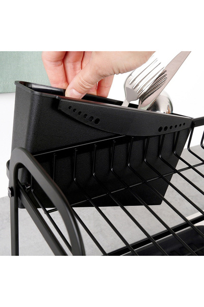 shumee Black 2-tier dish drainer 48.5x32x23.5 cm