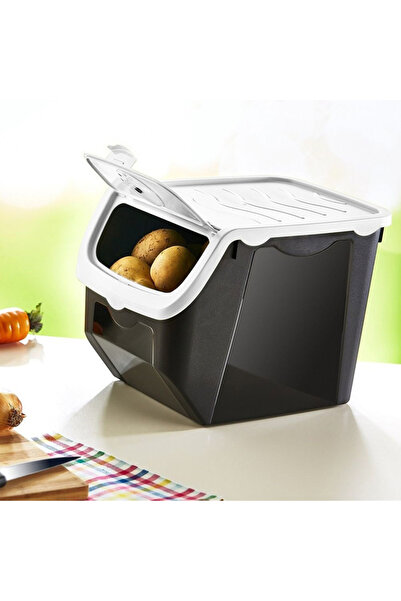 shumee Recipient pentru fructe și legume cu capac, alb, 12 l