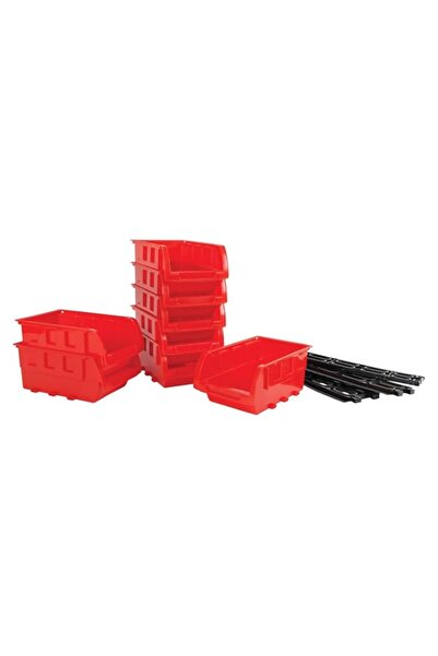 Generic Performance Tool W5197 8 Piece Small Stackable Storage Trays , Orange