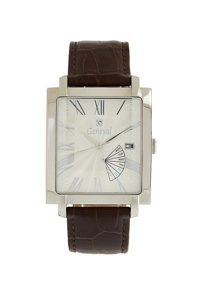 GENEVAL Men's Leather Analog Wrist Watch GL141WWO