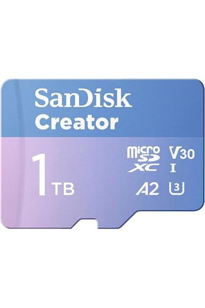 SanDisk 1TB Creator microSD Card UHS-I with Adapter