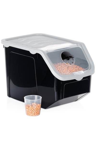 shumee Fruit and vegetable container with lid, black, 12 l