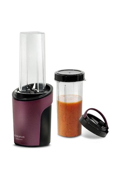 Taurus Blender Smoothie Shake Away, 450 W, Free of BFA, 2 cups 0.6 l, Ice crushing function (Purple/